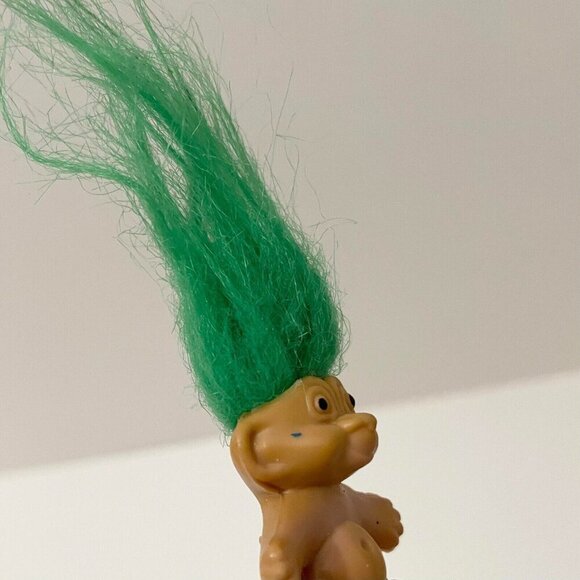 Vintage Mini Troll Doll Pencil Topper 1.25 Inch Collectible Toy - Picture 9 of 16
